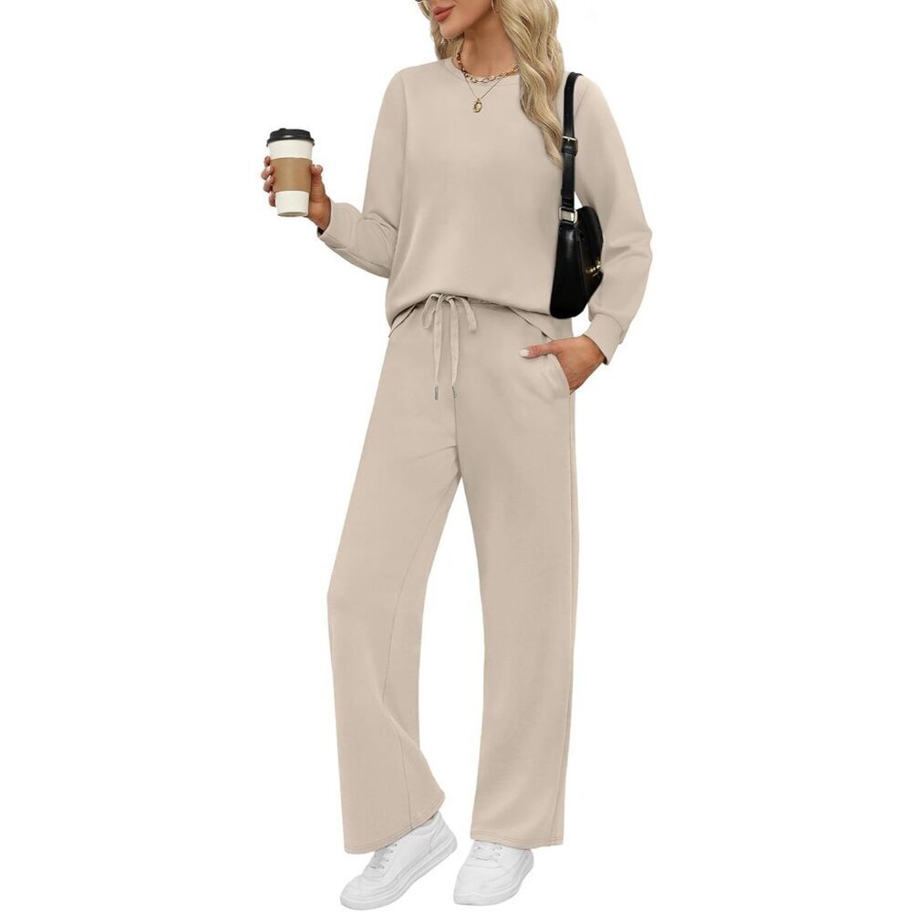 Women’s 2-Piece Lounge Set Light Breathable Soft Fall Travel Outfit